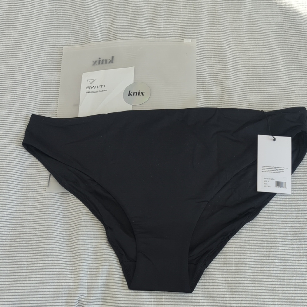 NWT Knix Black Bikini Swim  Bottoms